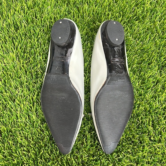 Marc Jacobs D’Orsay Grey Leather Flat size 35 1/2 - Picture 10 of 12